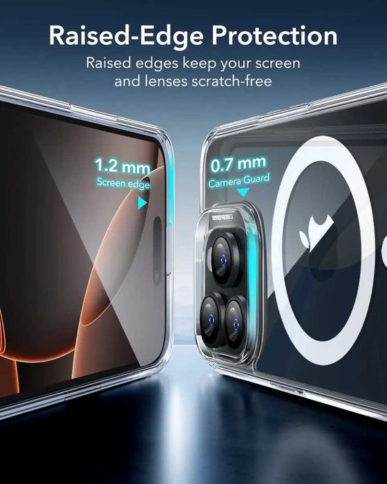 Чехол ESR Classic Hybrid with Halolock для iPhone 16 Pro Max Clear