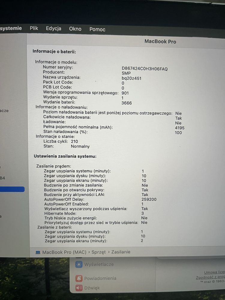 MacBook pro a1708, stan bdb, igla, folia ochronna,i5/8/250, sonoma