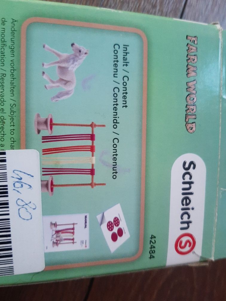 Schleich 42484 Bramka z tasiemkami dla konia. Zestaw kompletny!