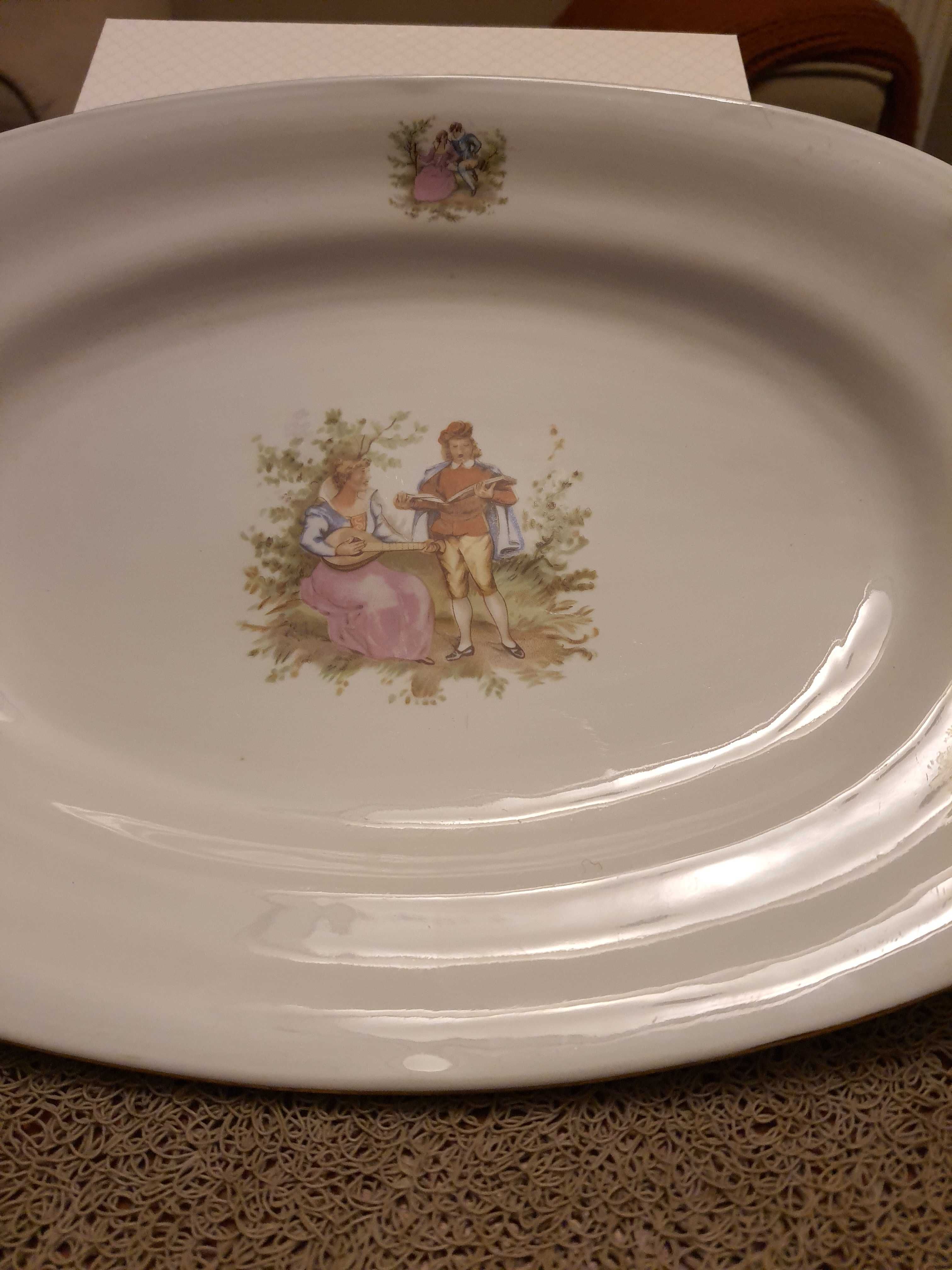 Patera owalna Chodzież - vintage wzór Miłość Wiedeńska