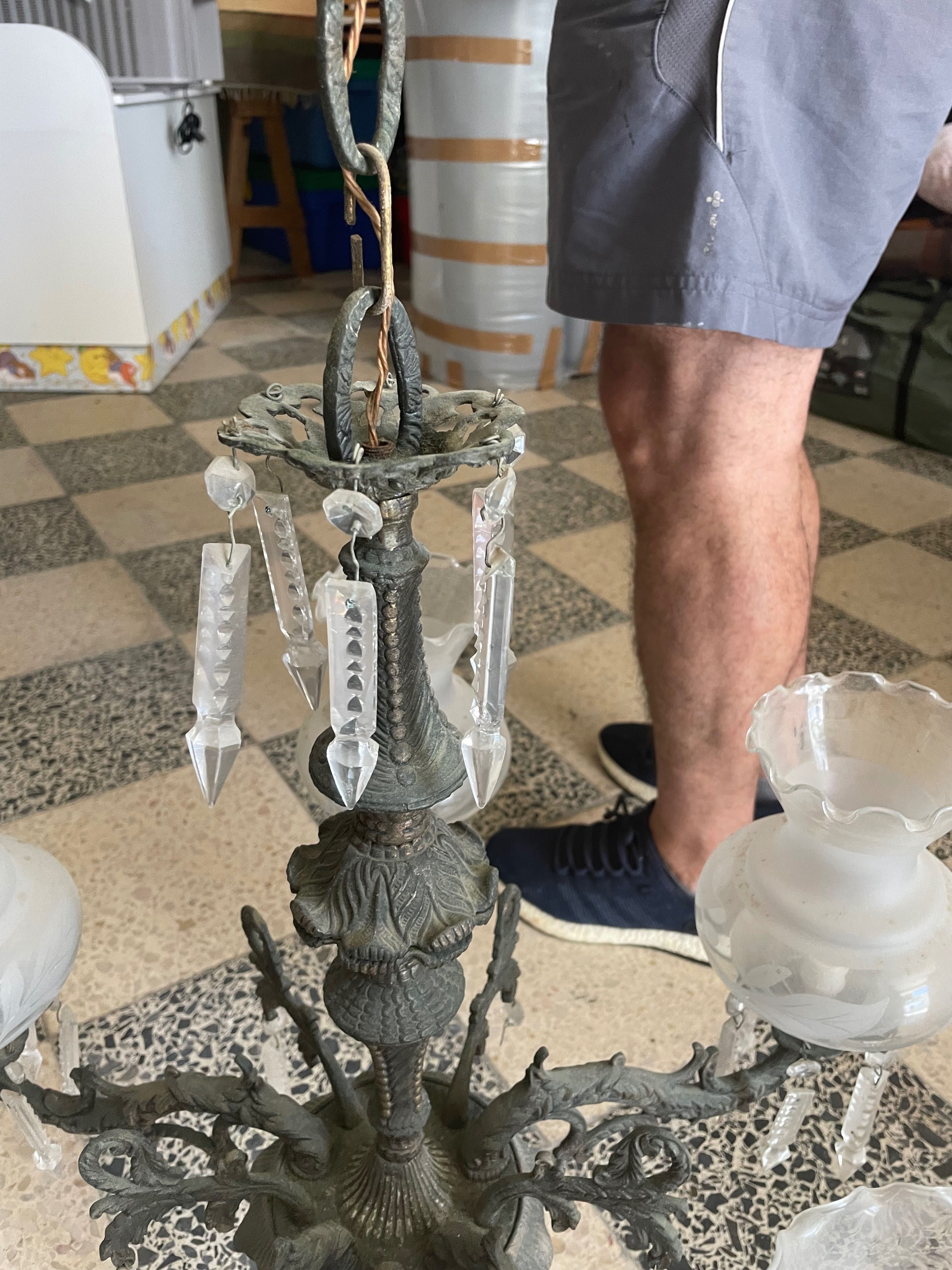 Lustre de cristal antigo
