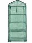 Szklarnia ogrodowa 4-piętrowa mini szklarnia 70 x49 x159 cm zielona