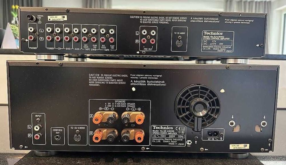 Wzmacniacz Technics SE-A909S SU-C909U z pilotem
