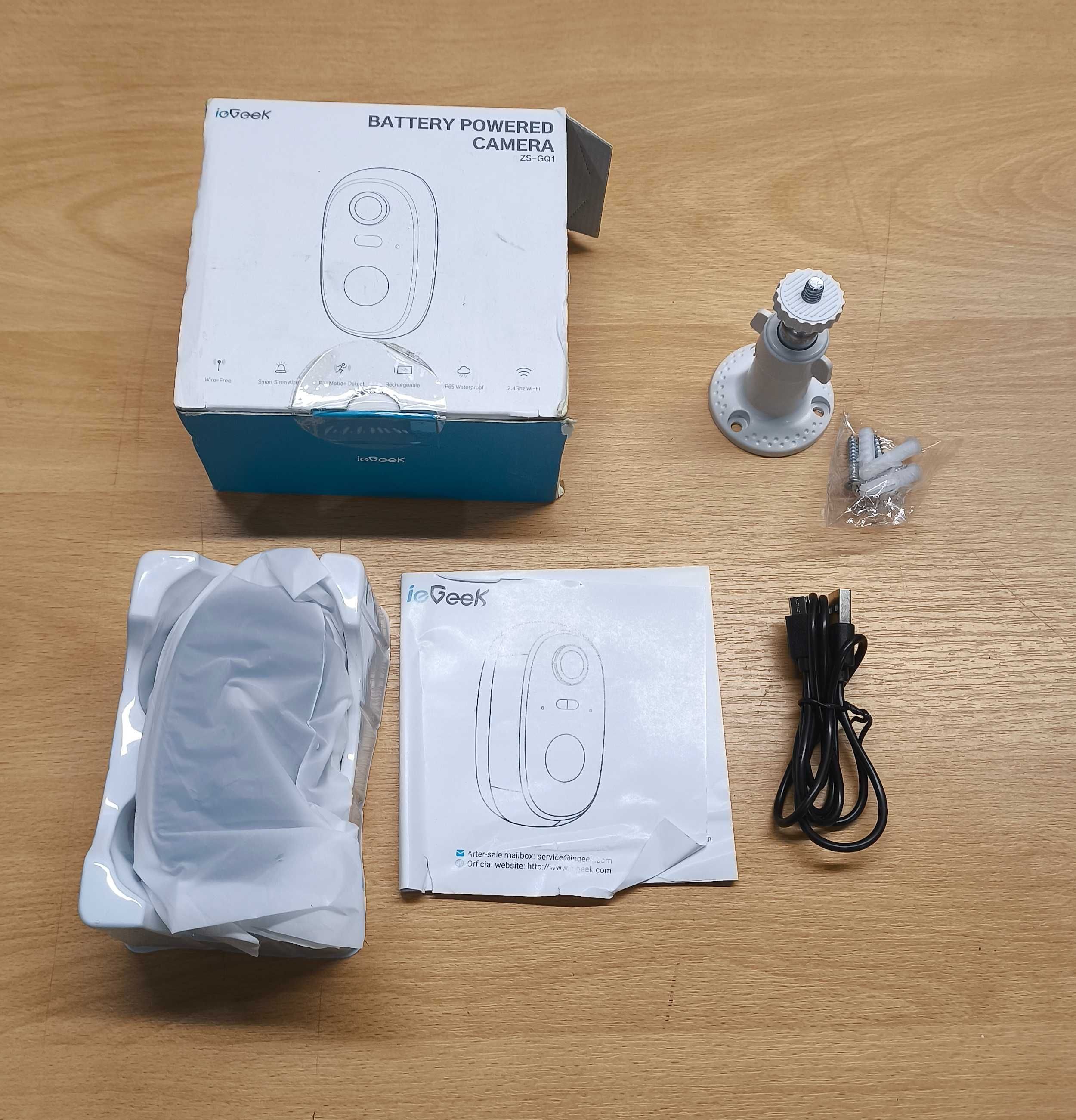 Kamera zewnętrzna bezprzewodowa wi-fi ZS-GQ1 2K 3MP 5200mAh AKU [2358]