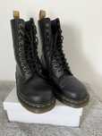 Oryginalne glany Dr. Martens martensy z ekoskóry czarne