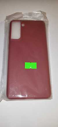 Etui Samsung S21 Plus - czerwone (burgund)