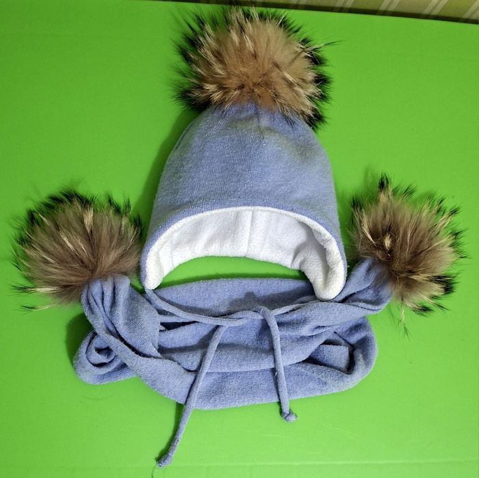 Зимовий комплект з натуральним хутром