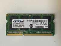 Memórias Ram Crucial DDR3 8GB 1600 Sodimm