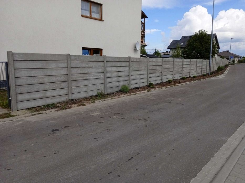 ogrodzenie betonowe dwustronne podmurówka wiata garaż  **RATY**