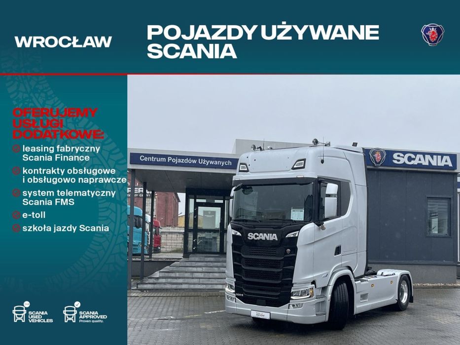 Scania S 500 A4x2NB Zawieszenie pneumatyczne przód i  S 500 A4x2NB Zawieszenie pneumatyczne przód i