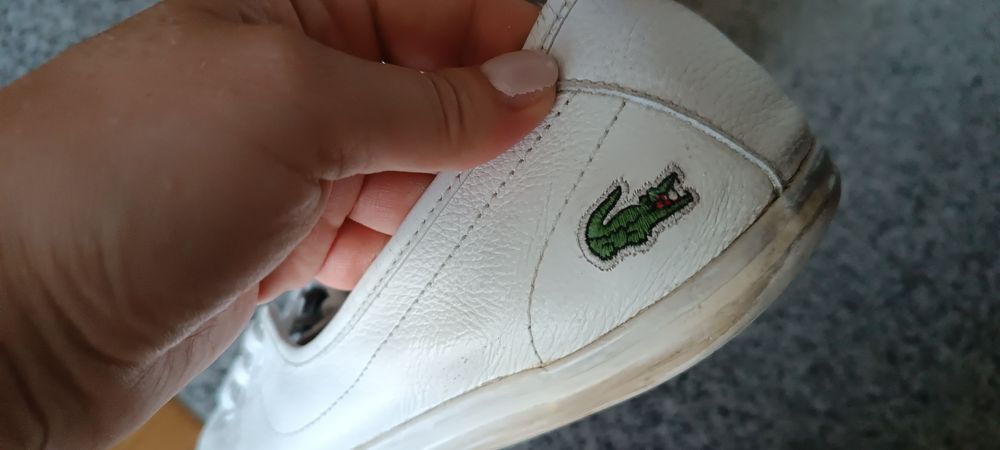 Lacoste chunky ziane białe skóra nat 40,5