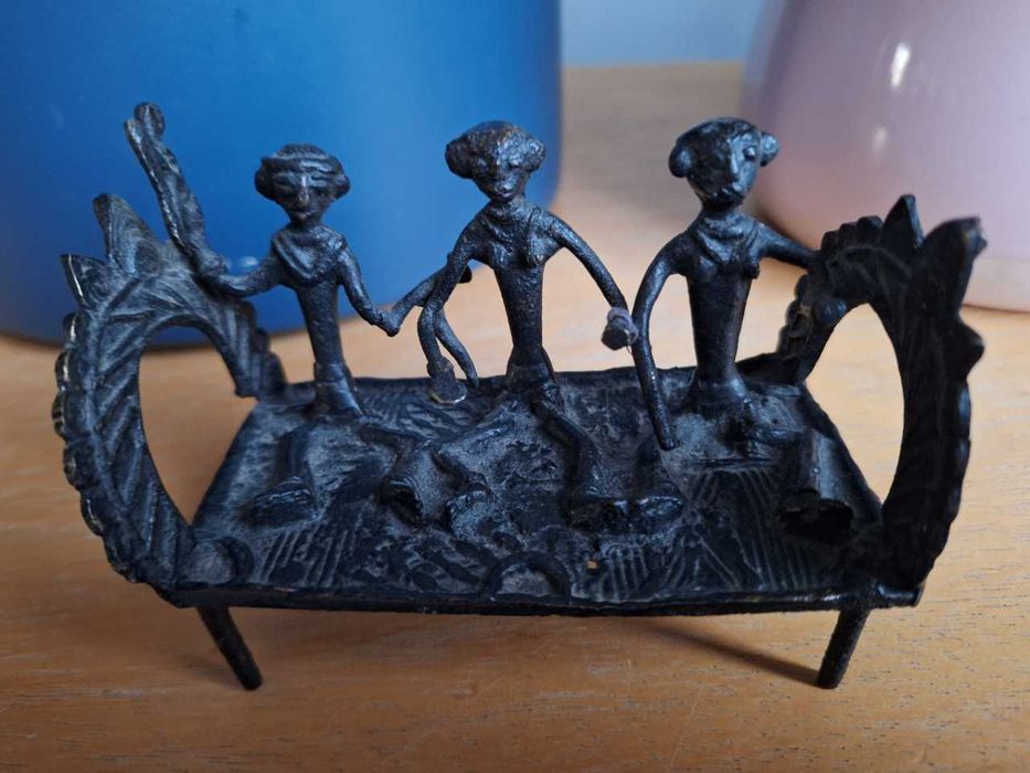 Mosiężna unikatowa sztuka figurka statuetka z Indii