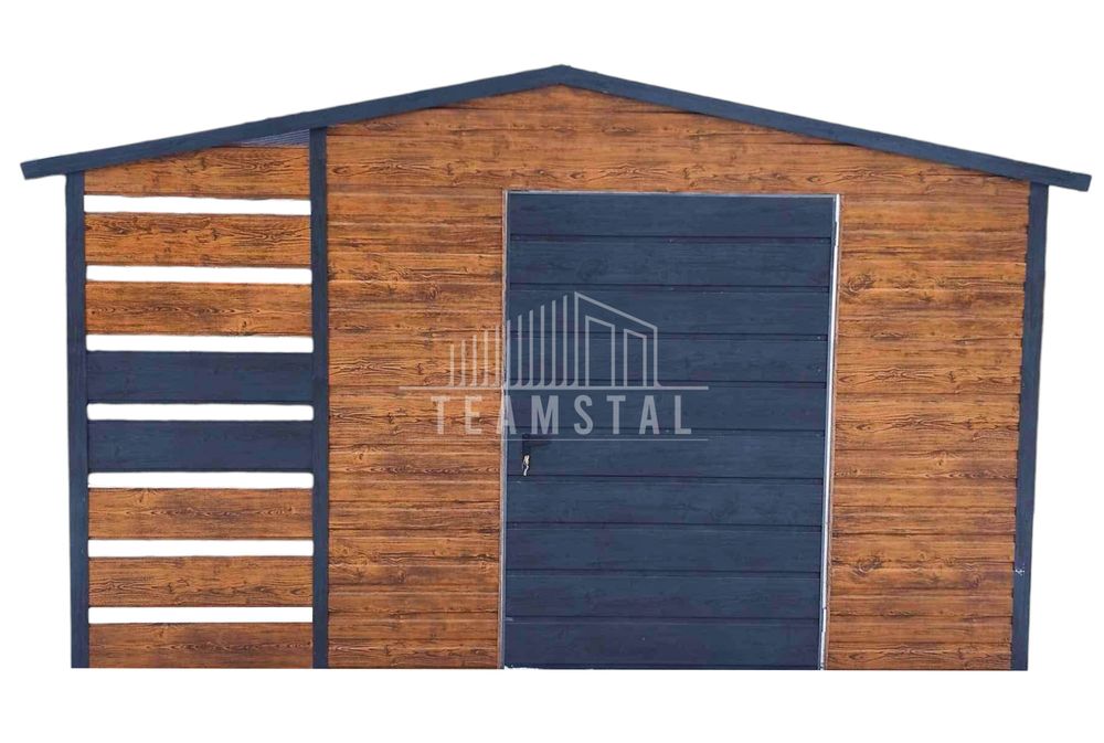 Domek Ogrodowy - Schowek Garaż 2,5x2 + wiata - okno - drzwi - TS524
