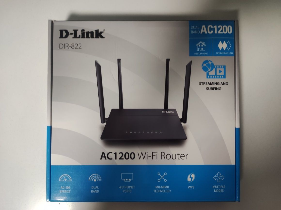 Маршрутизатор D-Link AC1200 Dual-Band (DIR-822)