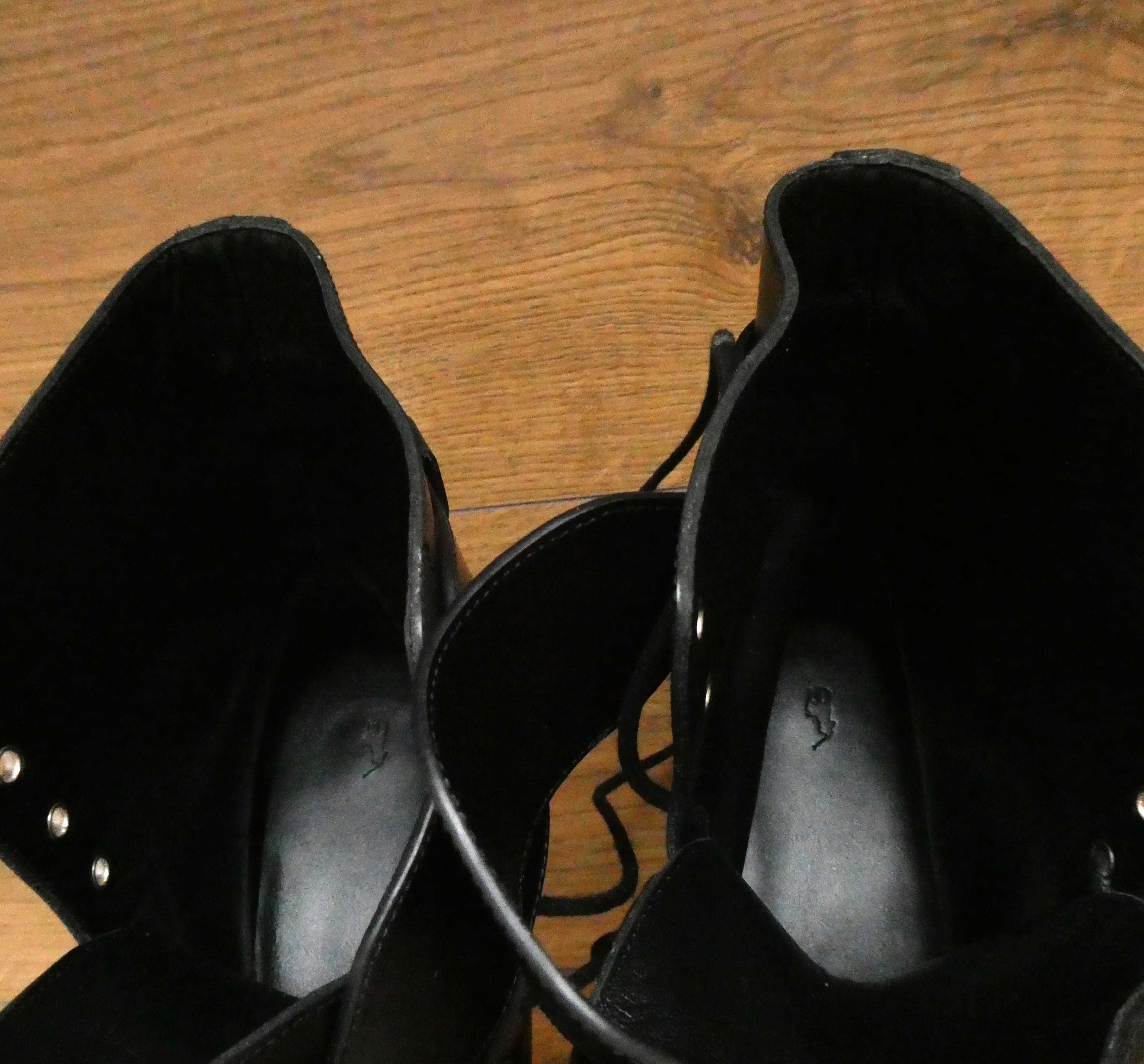 Buty damskie Polo RALPH LAUREN trapery TRZEWIKI 39/25 cm