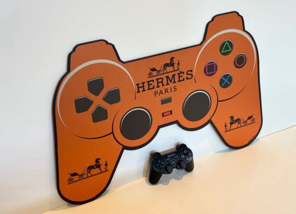 Hermès Gamepad XXL Art HandSigned - RobVanMore