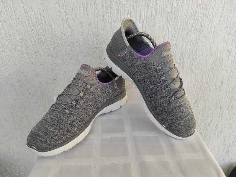 Мокасини текстильние Skechers slip-ins air-cooled,memory foam р.41