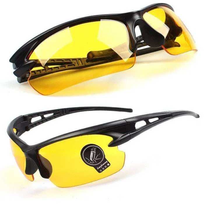 Óculos condução visão noturna prescrição amarelo automovel ambar spor