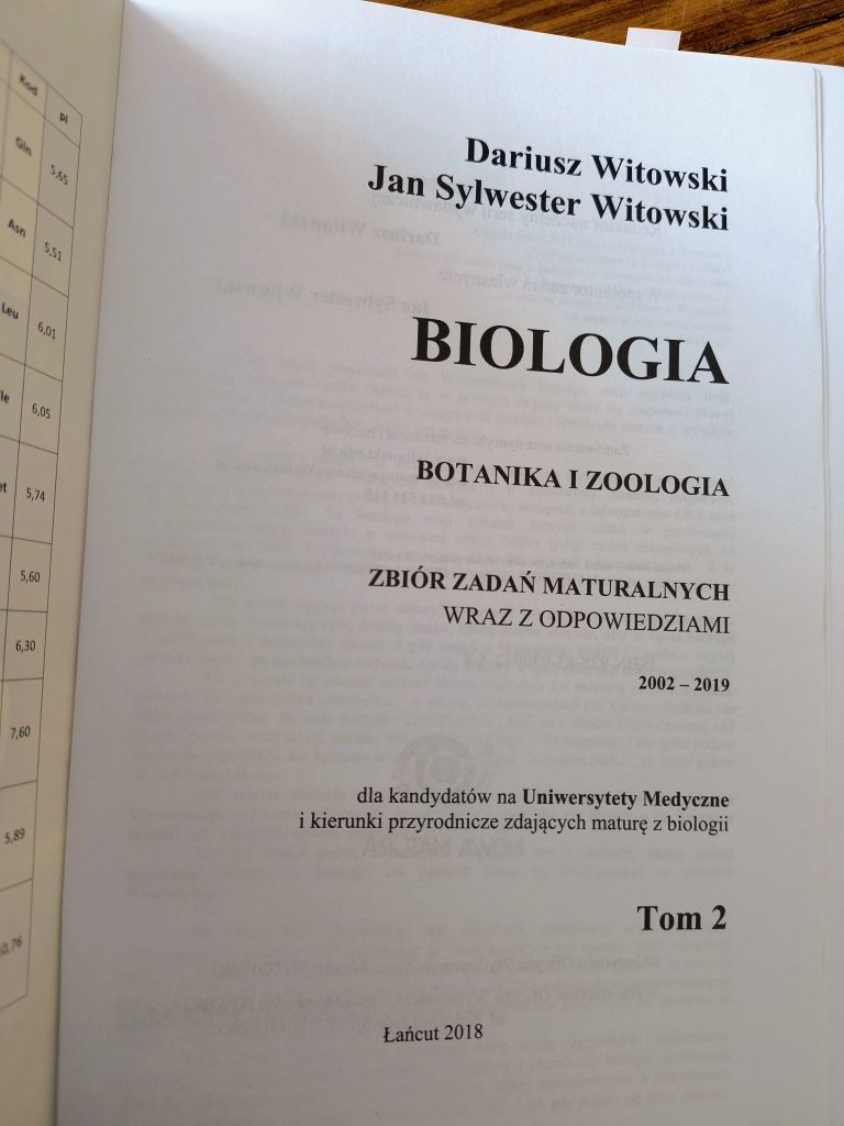 Biologia 1,2,3 zbiór zadań