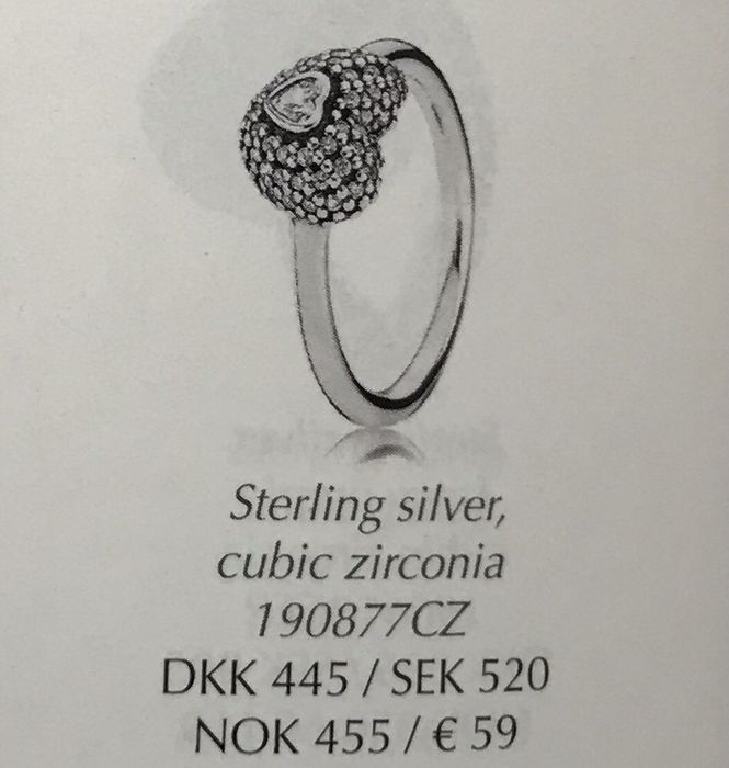 ‼️Nowy, oryginalny pierścionek Pandora. Rozmiar 54. Polecam