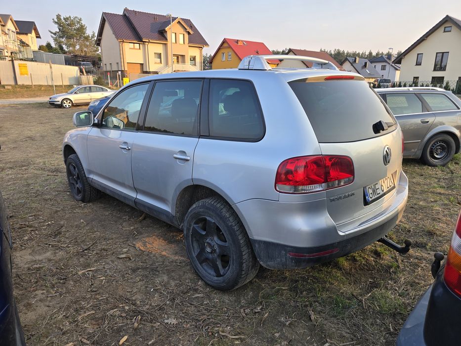 Volkswagen Touareg 2.5 TDI 175km, manual, 4x4, reduktor, 2006r, skóry