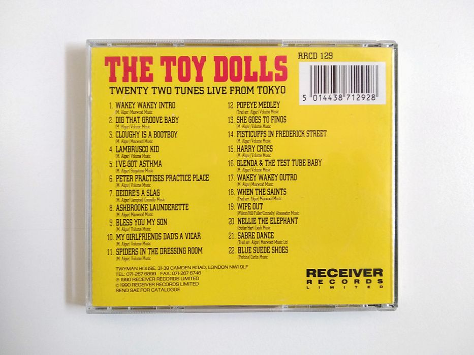 The Toy Dolls - Twenty Two Tunes Live from Tokyo (CD)