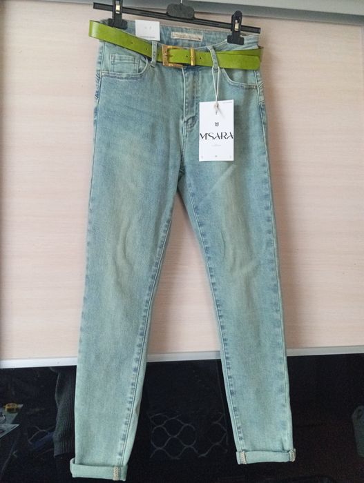 Spodnie jeansowe rurki M.Sara nowe M 30