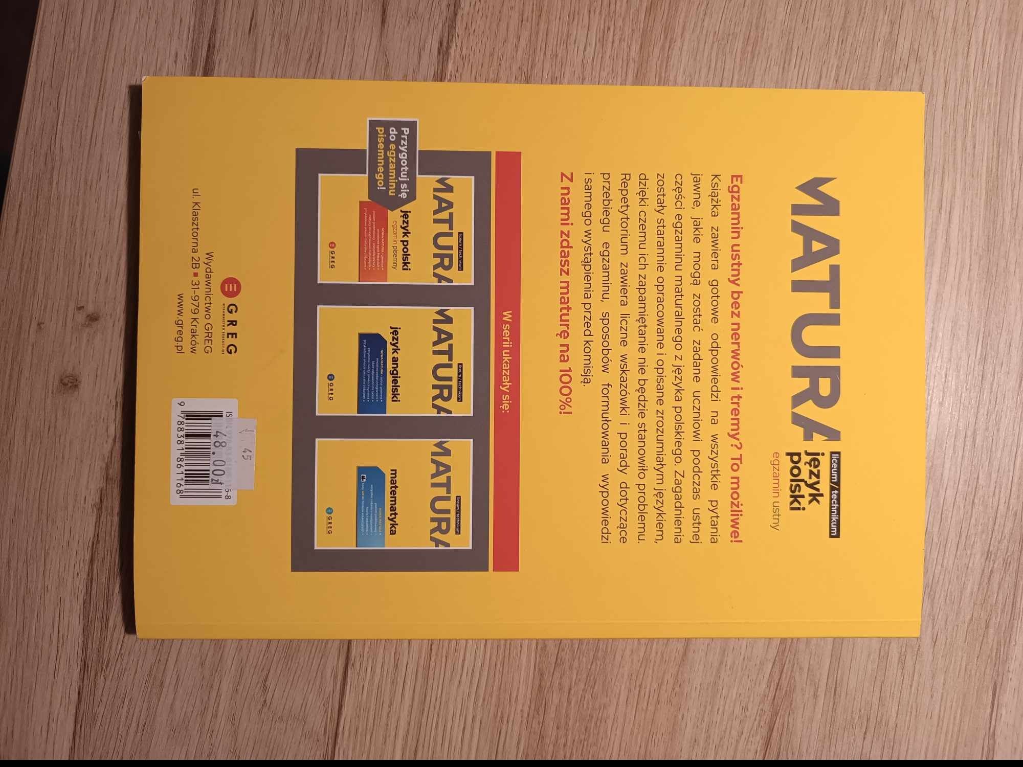 Matura polski greg nowe wydanie 2024