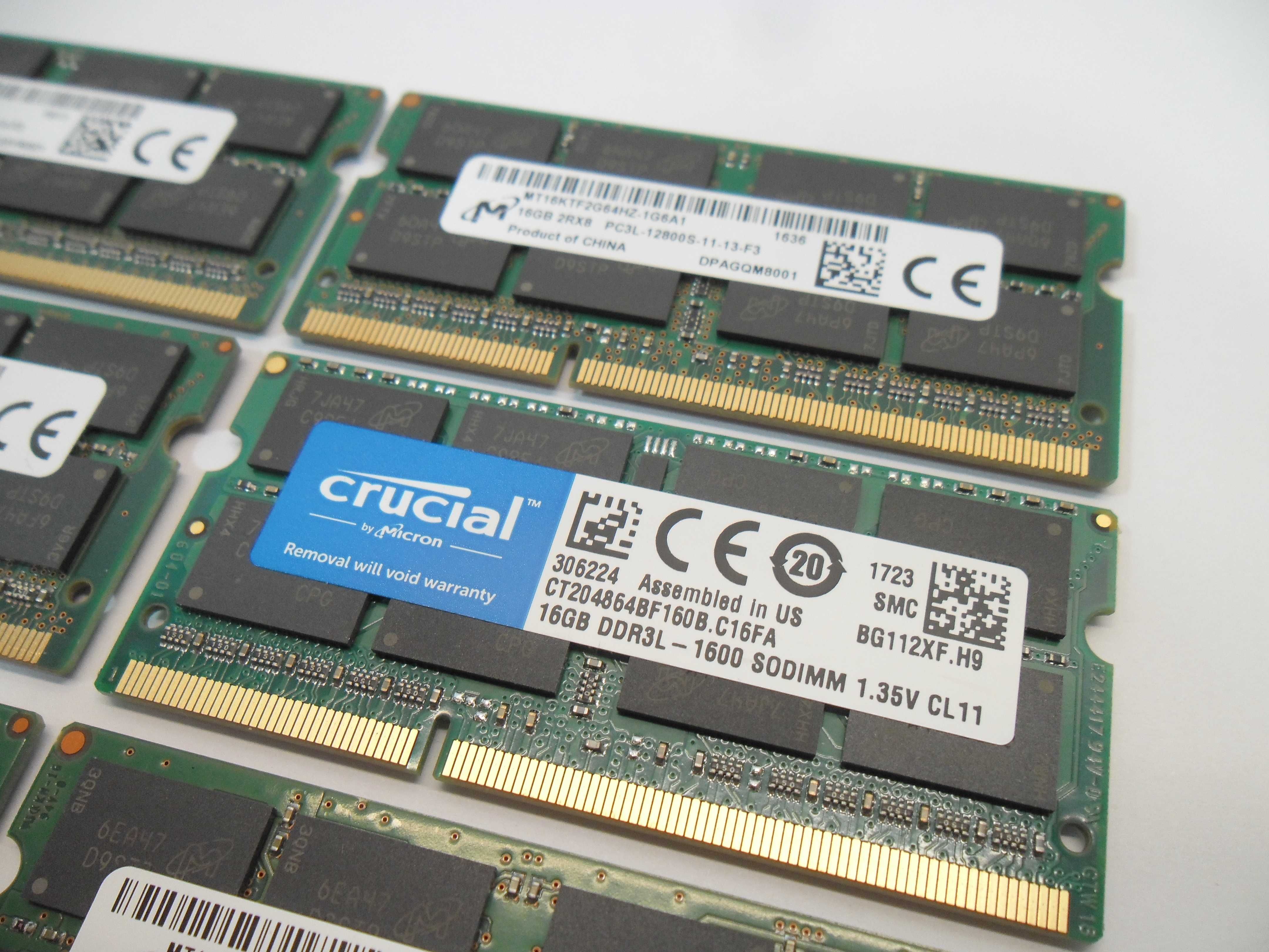 Pamięć RAM 32GB DDR3L w DWÓCH kościach 2 x 16GB Rok gw. FV23 sklep