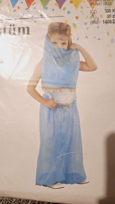 Nowy strój przebranie Arabskiej Ksieżniczki (5-9lat)