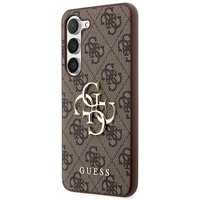 Etui Guess Guhcs23S4Gmgbr S23 S911 - Brązowe 4G Big Metal Logo