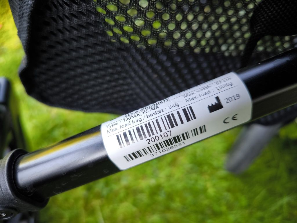 Terenowy rollator firmowy chodzik balkonik na cichych gumowych, pompow
