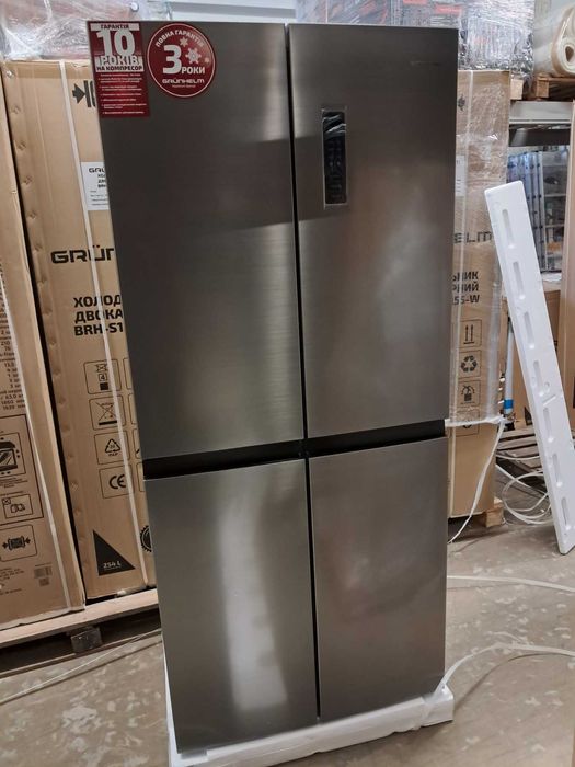 Холодильник - MDH-N180D80-X, (нерж, multi-door, NF, 180см) (GRUNHELM)