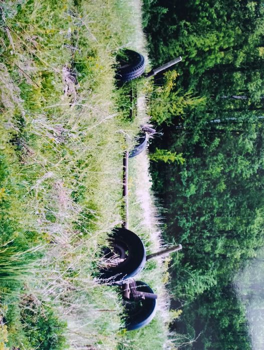 Wóz rolniczy do traktora ciągnika metalowy rozciągany do drewna