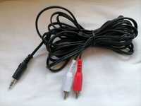 AUX АУХ длина 5м 3,5 мм мини Джек на 2 тюльпана 3.5 mm mini Jack 2 RCA