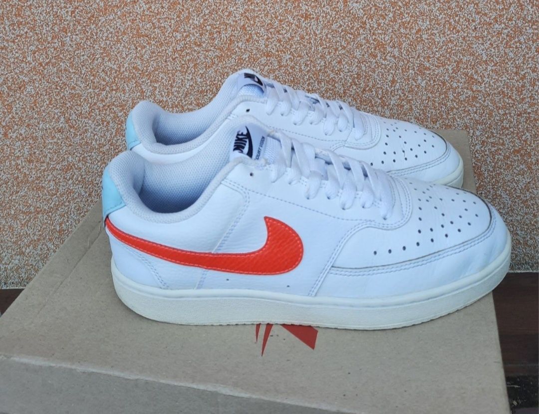 Кросівки жіночі Nike Court Vision Low 'White Bright Crimson" кросовки