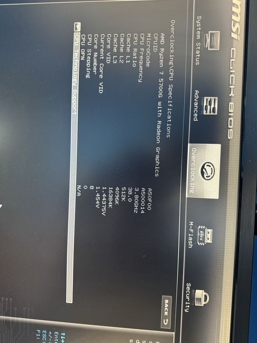 5700g B450 16gb 3200mhz