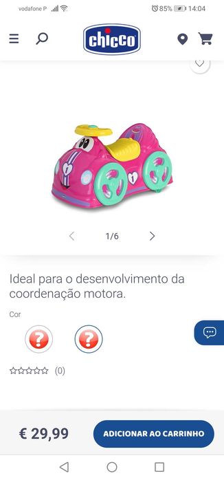 Andador chicco rosa