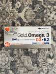 Gold Omega 3 D3 + K2 zestaw witamin kwasy DHA skóra serce cholesterol