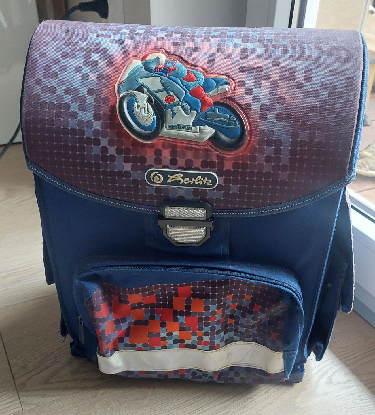 Plecak szkolny tornister Herlitz Motorbike bardzo lekki
