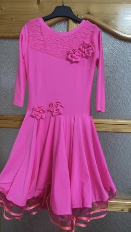 Рейтинговое платье бейсик для бальных танцев "Карина" 528