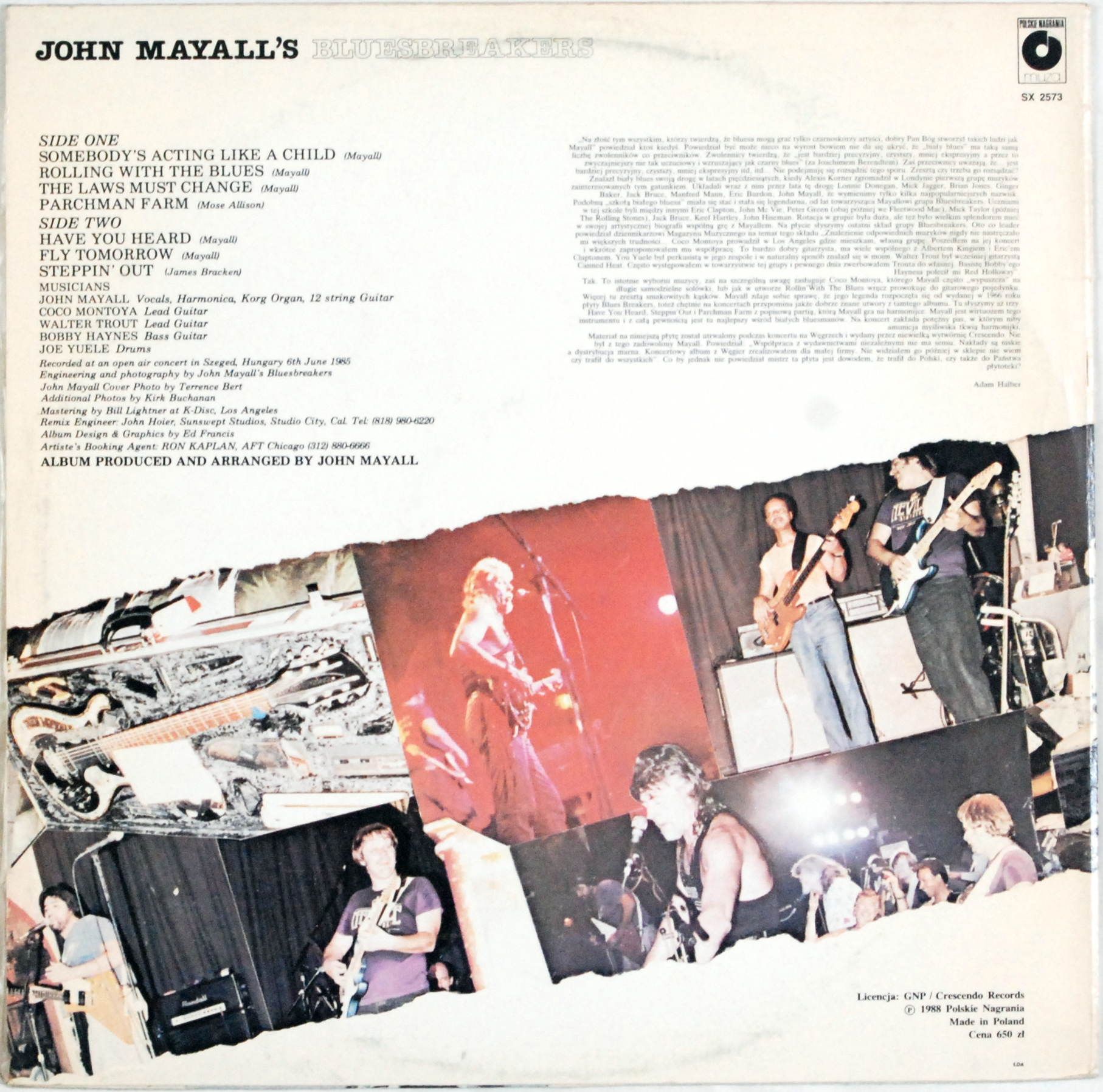 John Mayall's Bluesbreakers - Live In Concert s.EX-