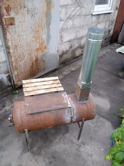 Буржуйка из баллона