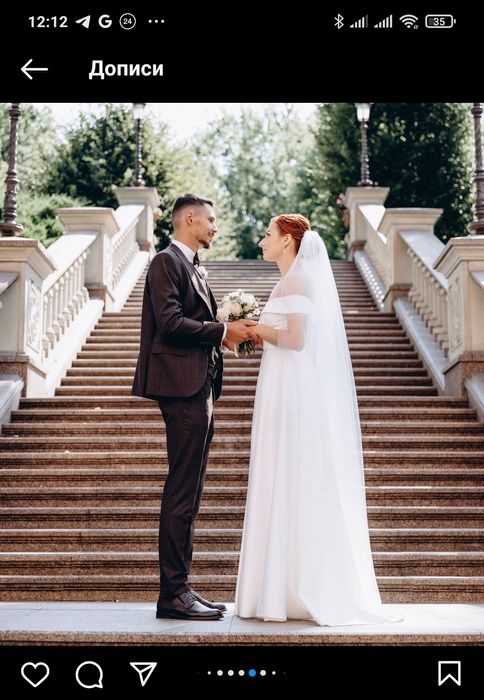 Весільна сукня після хімчистки