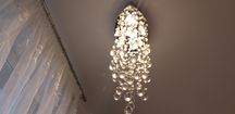 Lampa wisząca kryształowa