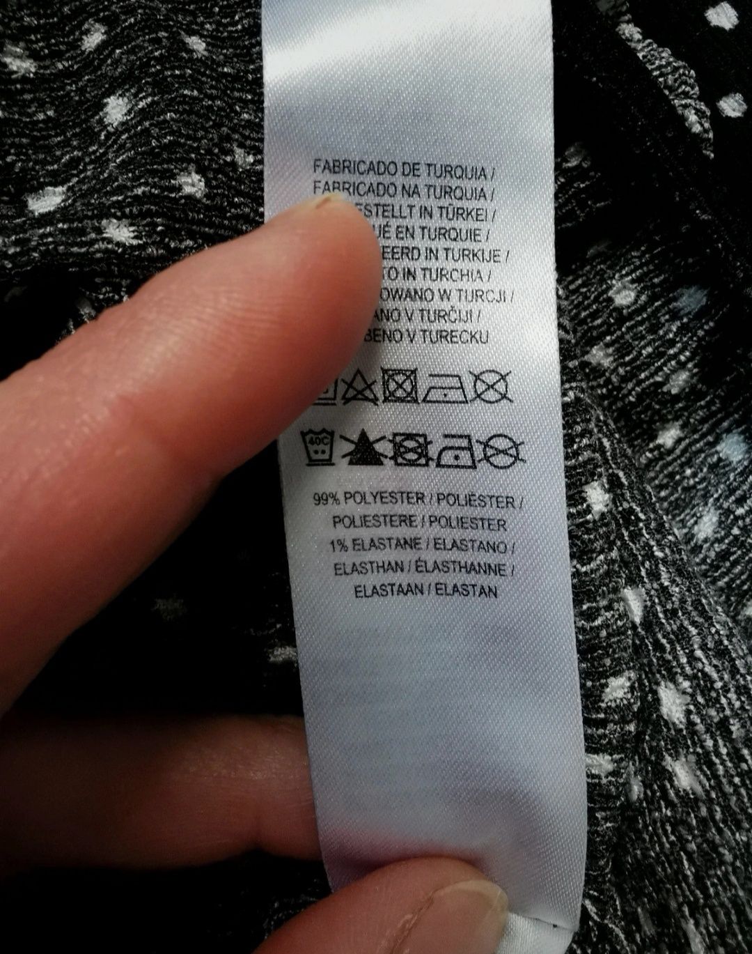 Kombinezon Primark 122 czarny w kropki