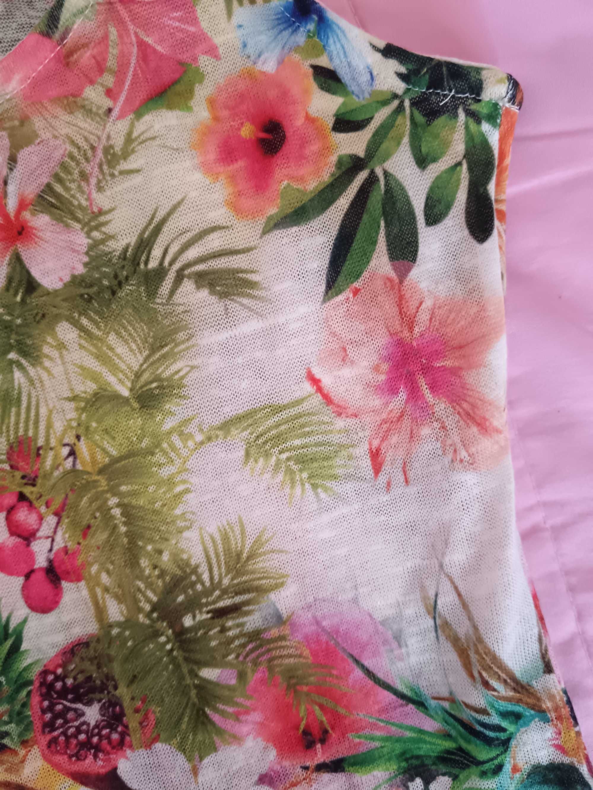 Top colorido floral S