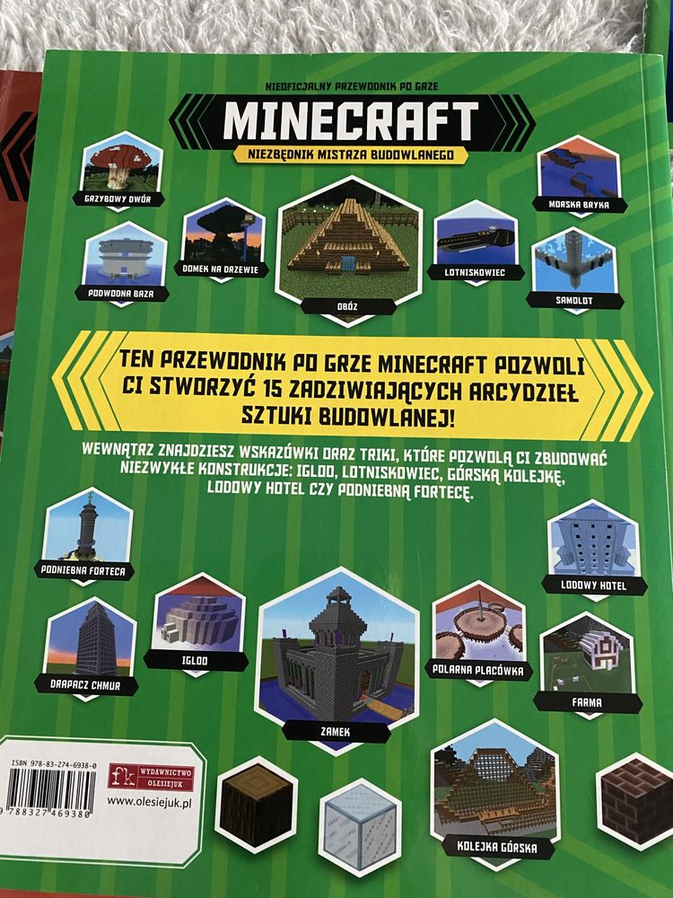 Minecraft zestaw ksiazek poradnikow