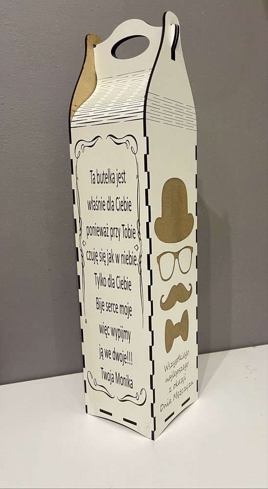 Skrzynka na wino z możliwością personalizacji