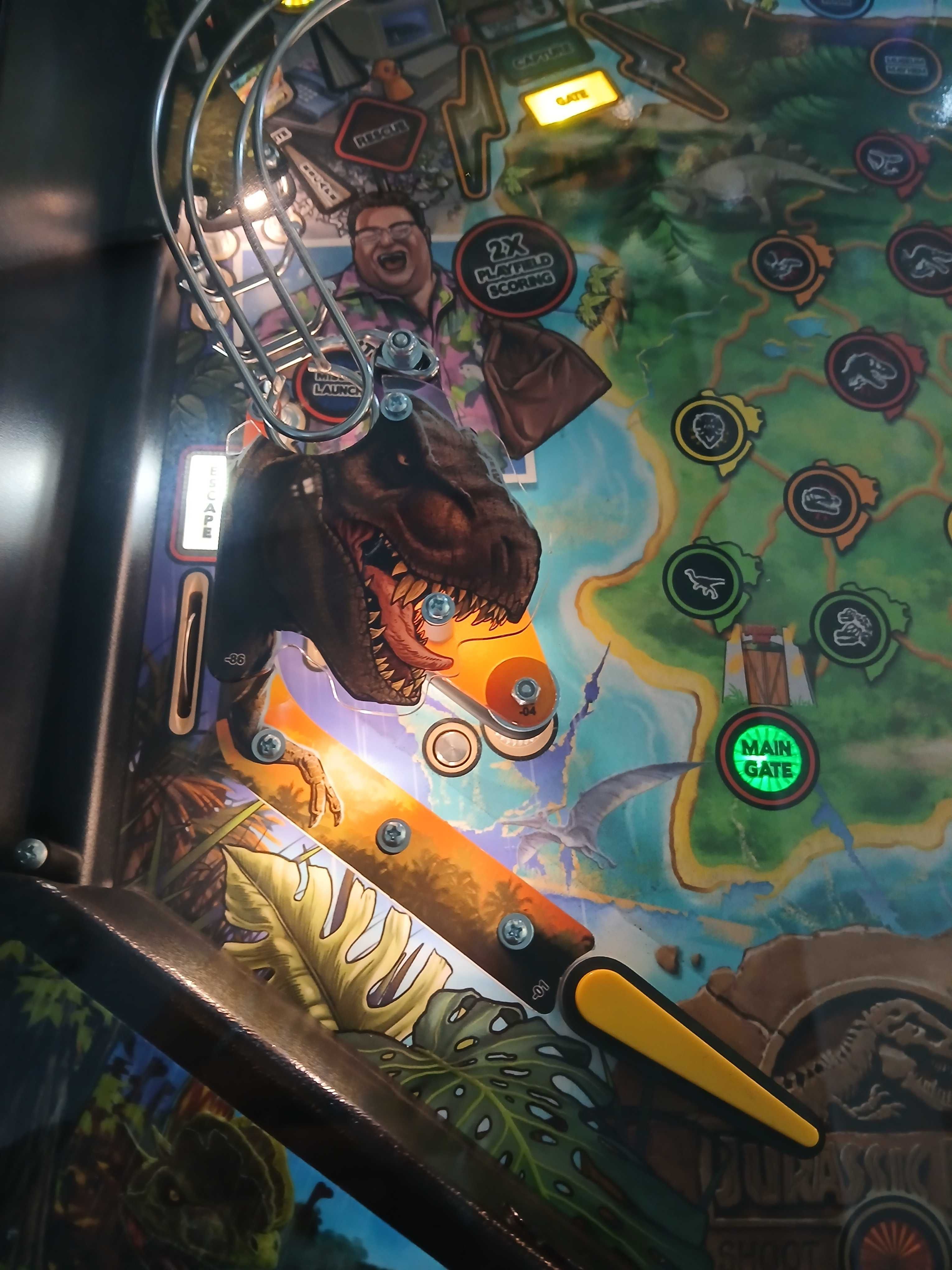 Flipper Fliper Pinball Jurassic Park Pro Jak Nowy